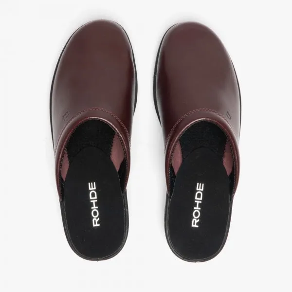 1550-48 Mens Mules Wine Red