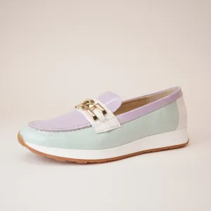 5675 Turquoise Patent Leather Loafers