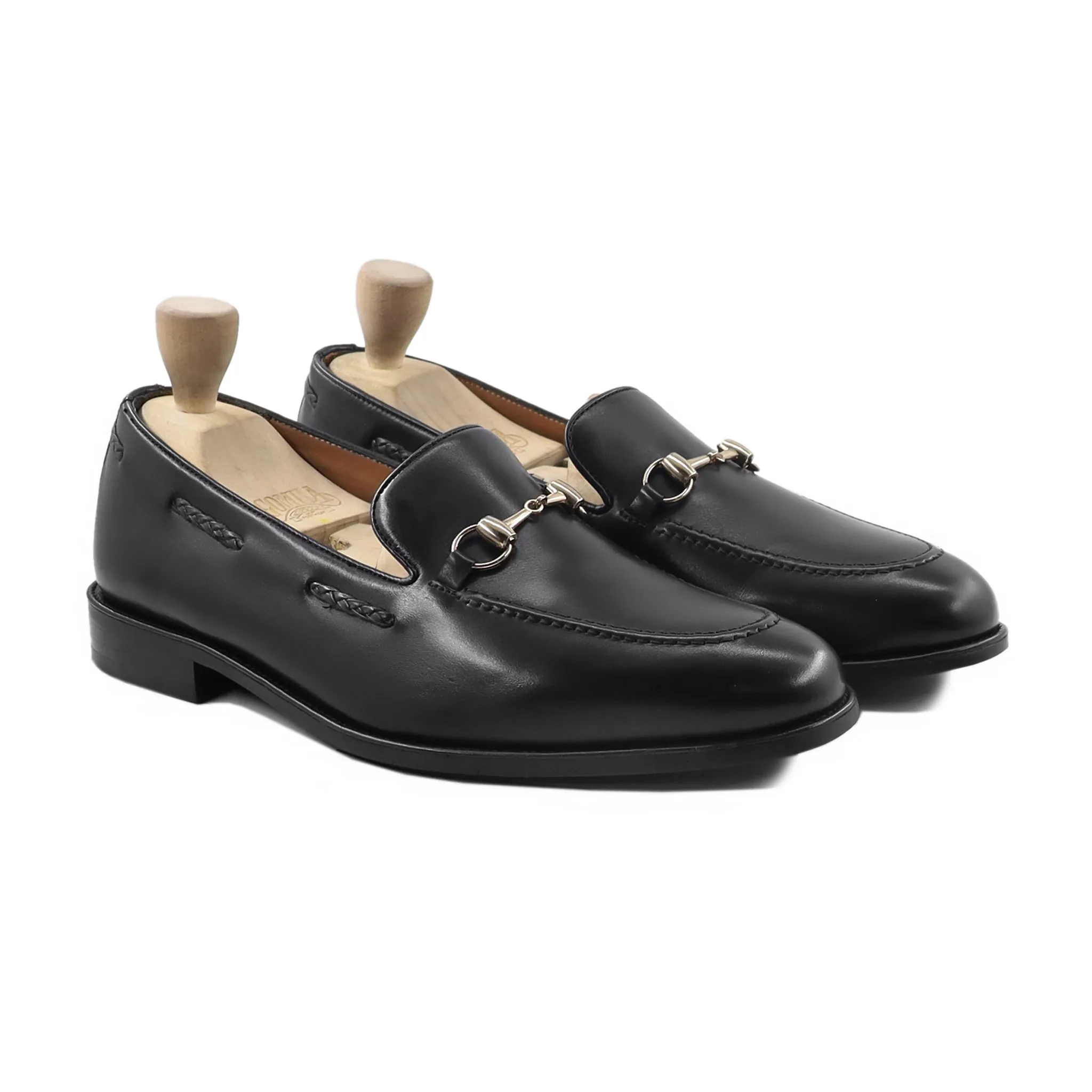 Abigale - Men's Black Calf Leather Loafer