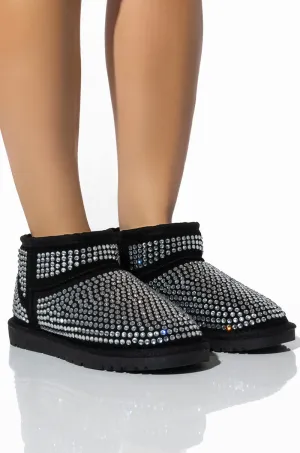 AKIRA FAIRYSTALE BLING BOOTIE IN BLACK