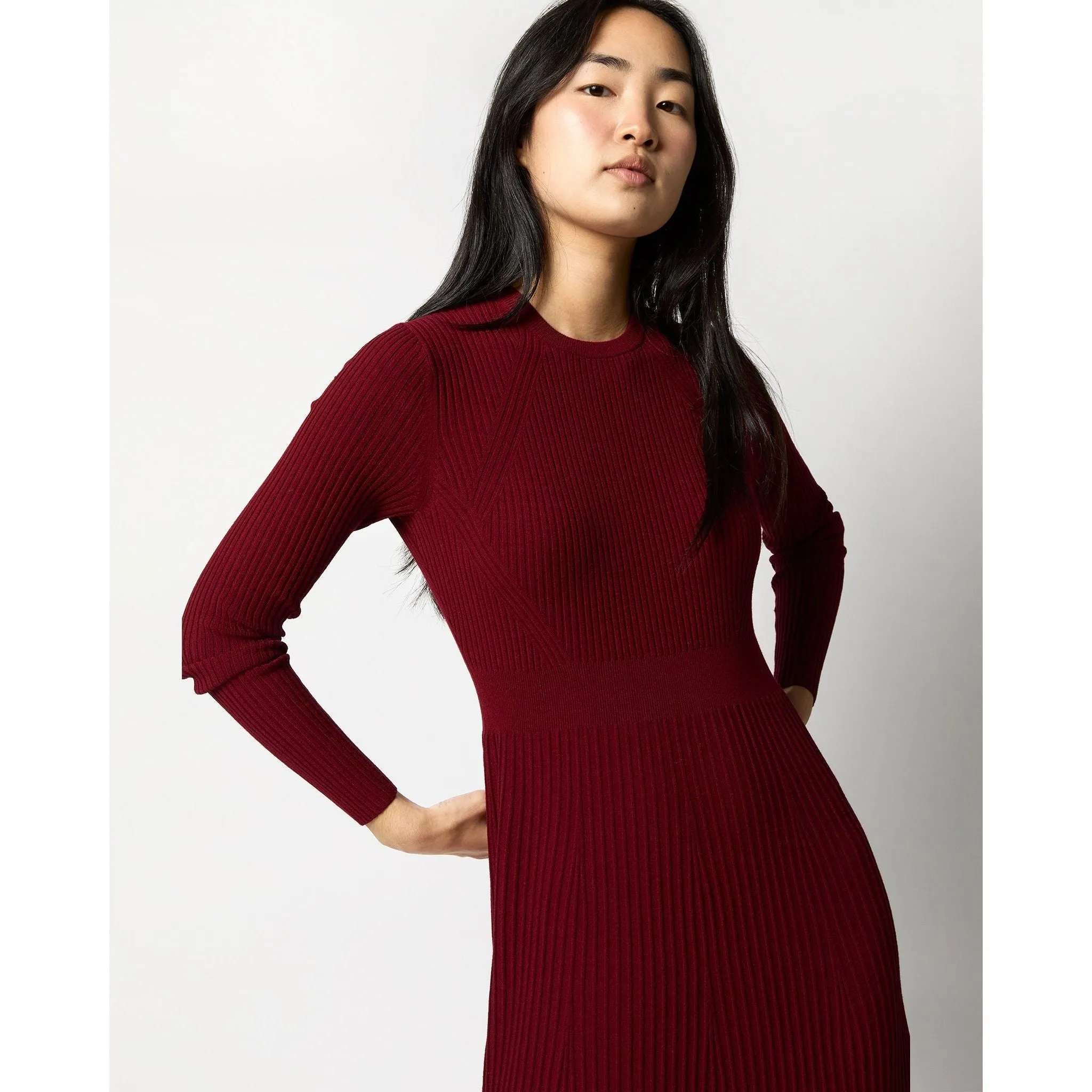 Ann Mashburn Addie Dress Red Techno Yarn