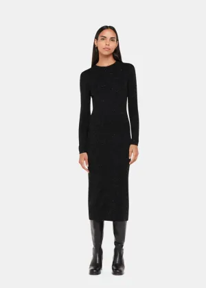 Annie Sparkle Knit Dress - Black