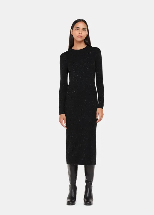 Annie Sparkle Knit Dress - Black