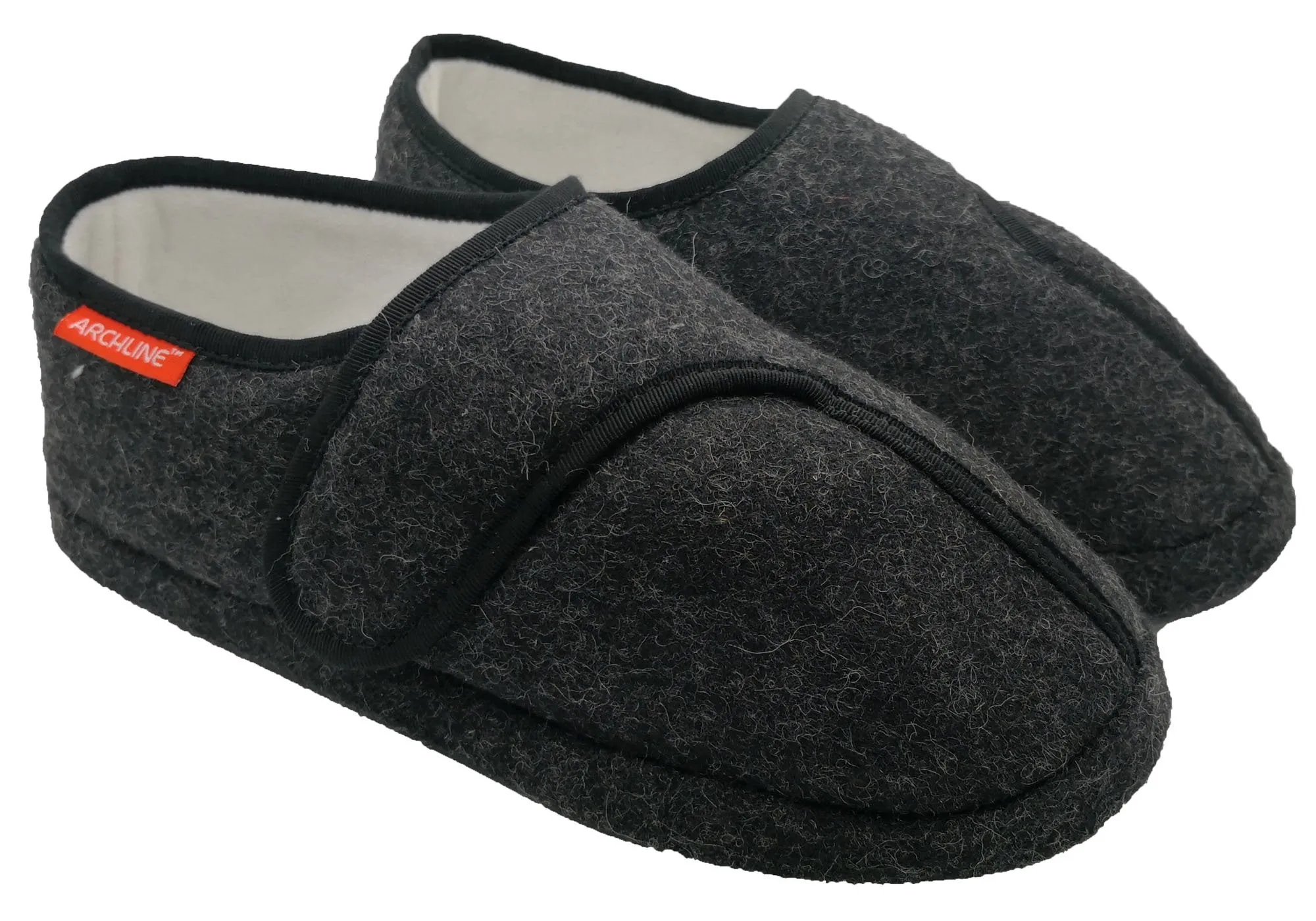 Archline Mens Orthotic Slippers Plus Closed Toe Comfort Slippers