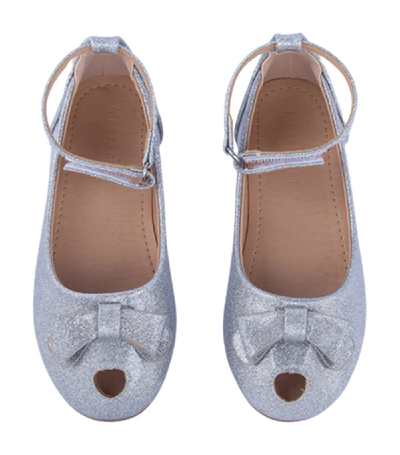 Bela Flats for Girls - Silver