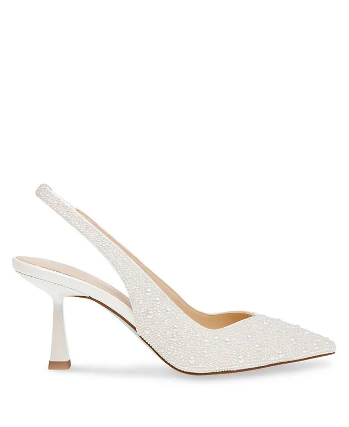 Betsey Johnson Women's Clark Open Toe Evening Shoes, Ivory/Cream