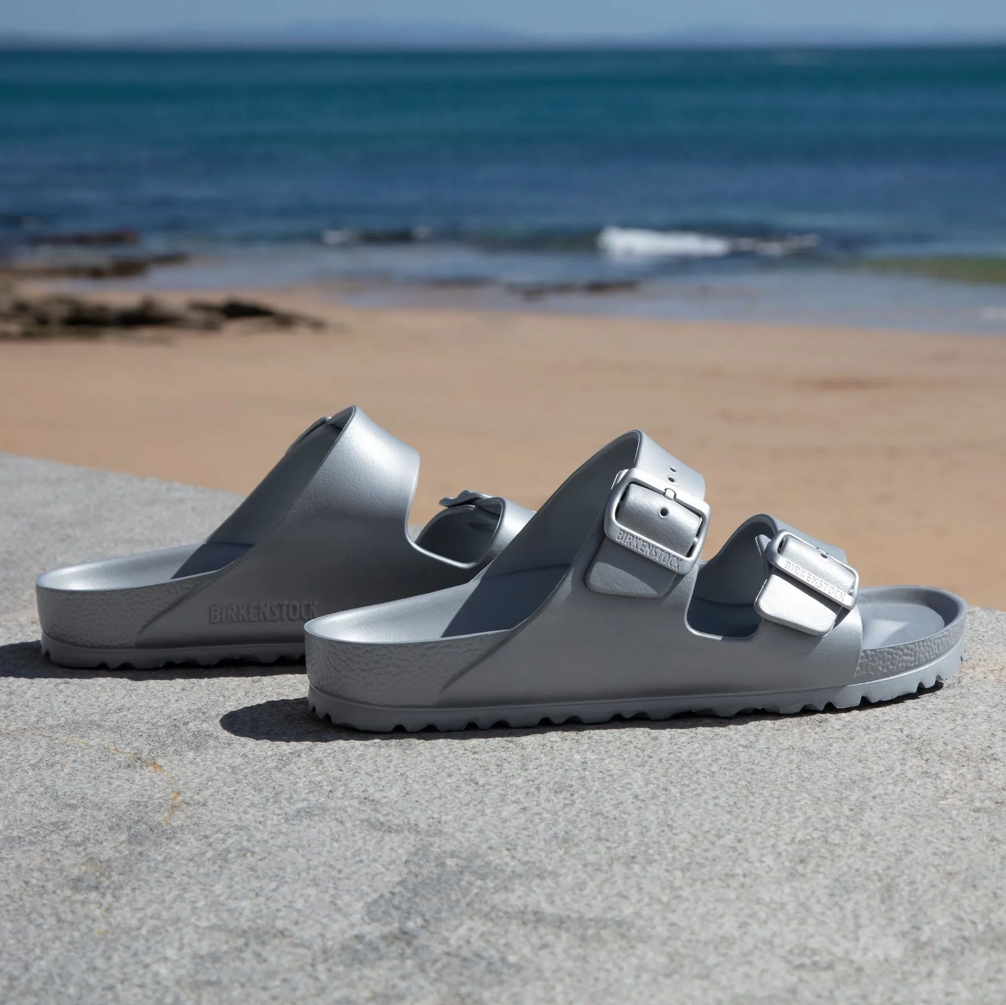 Birkenstock Arizona EVA metallic silver