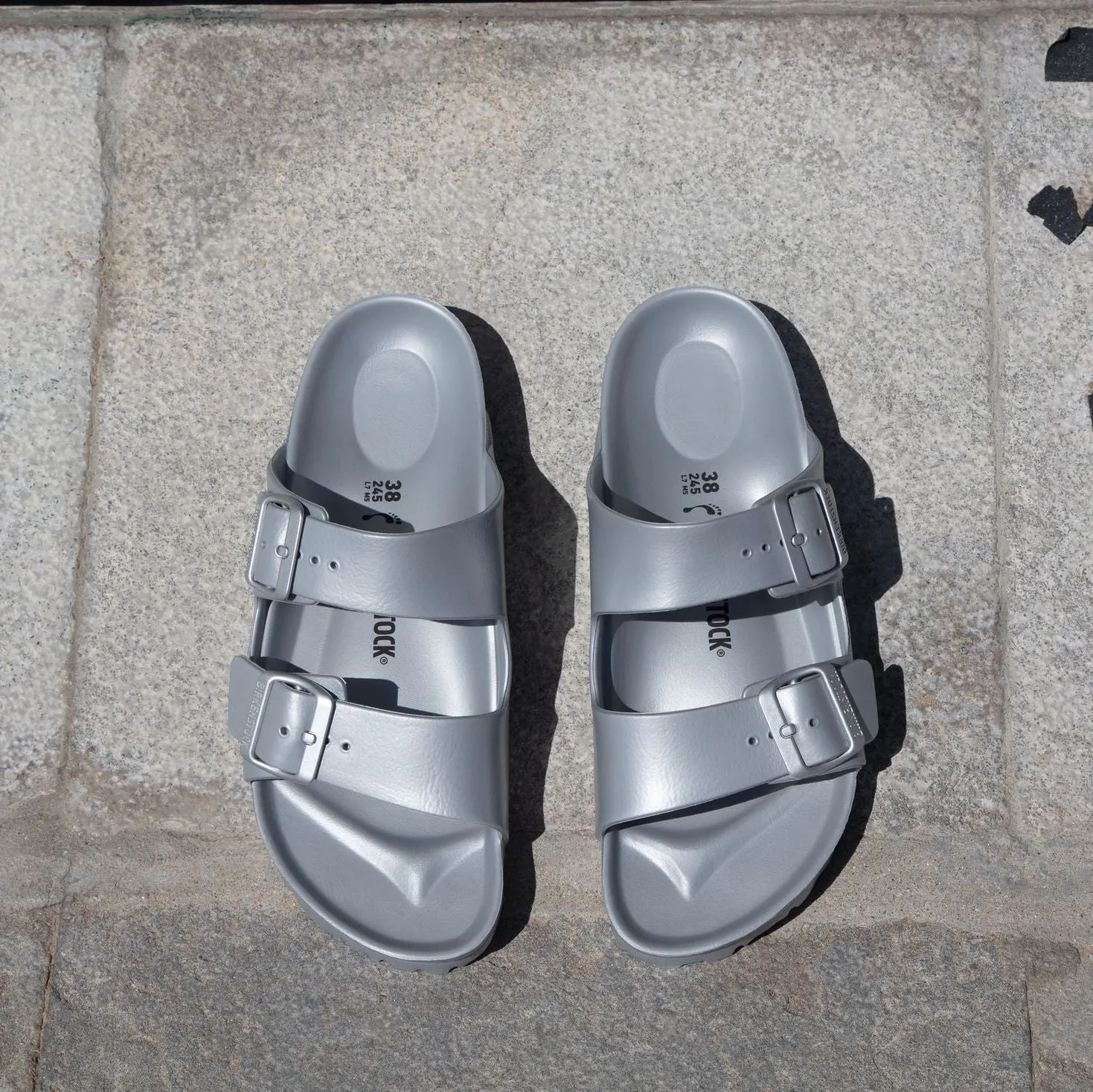 Birkenstock Arizona EVA metallic silver