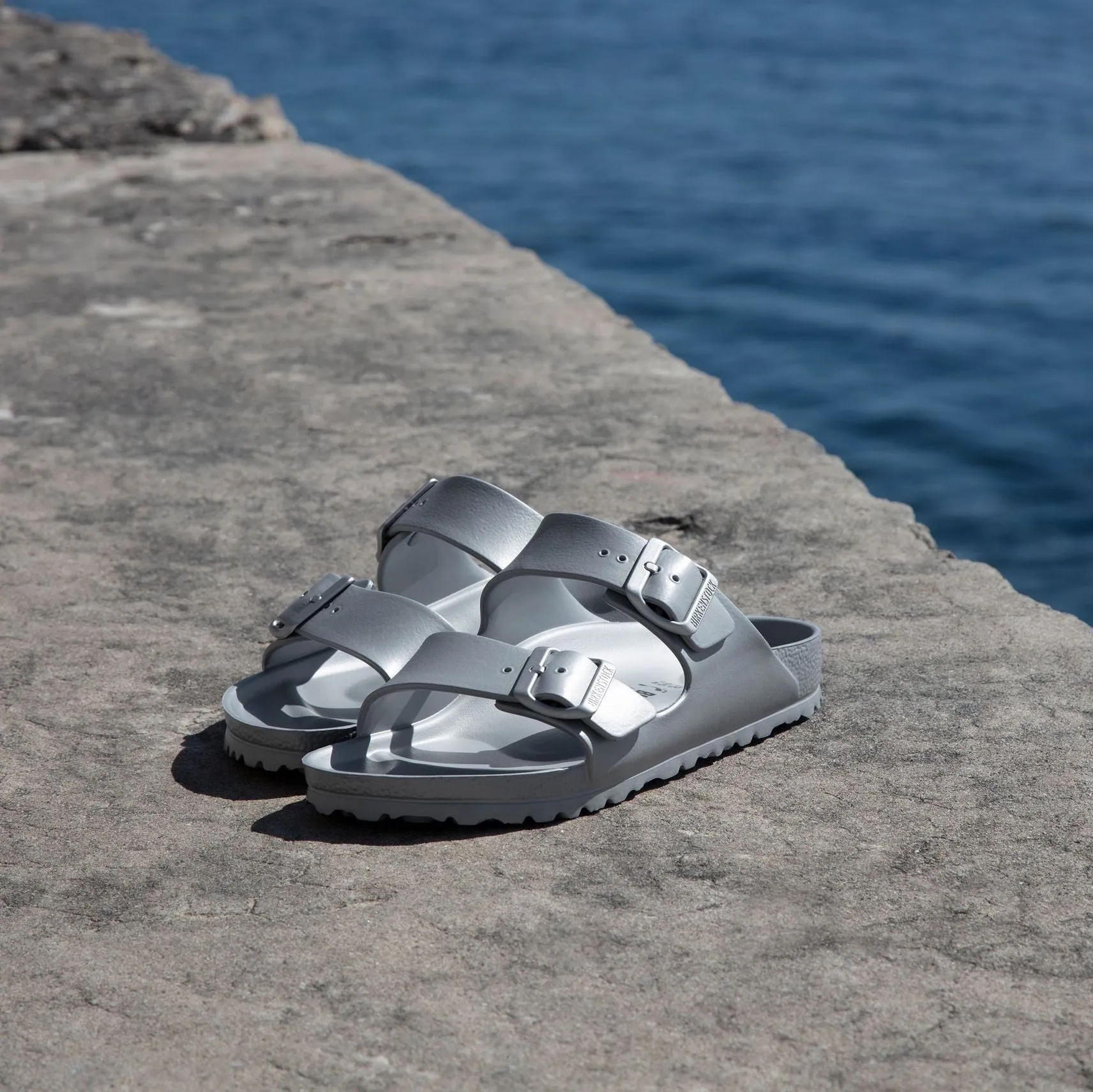 Birkenstock Arizona EVA metallic silver