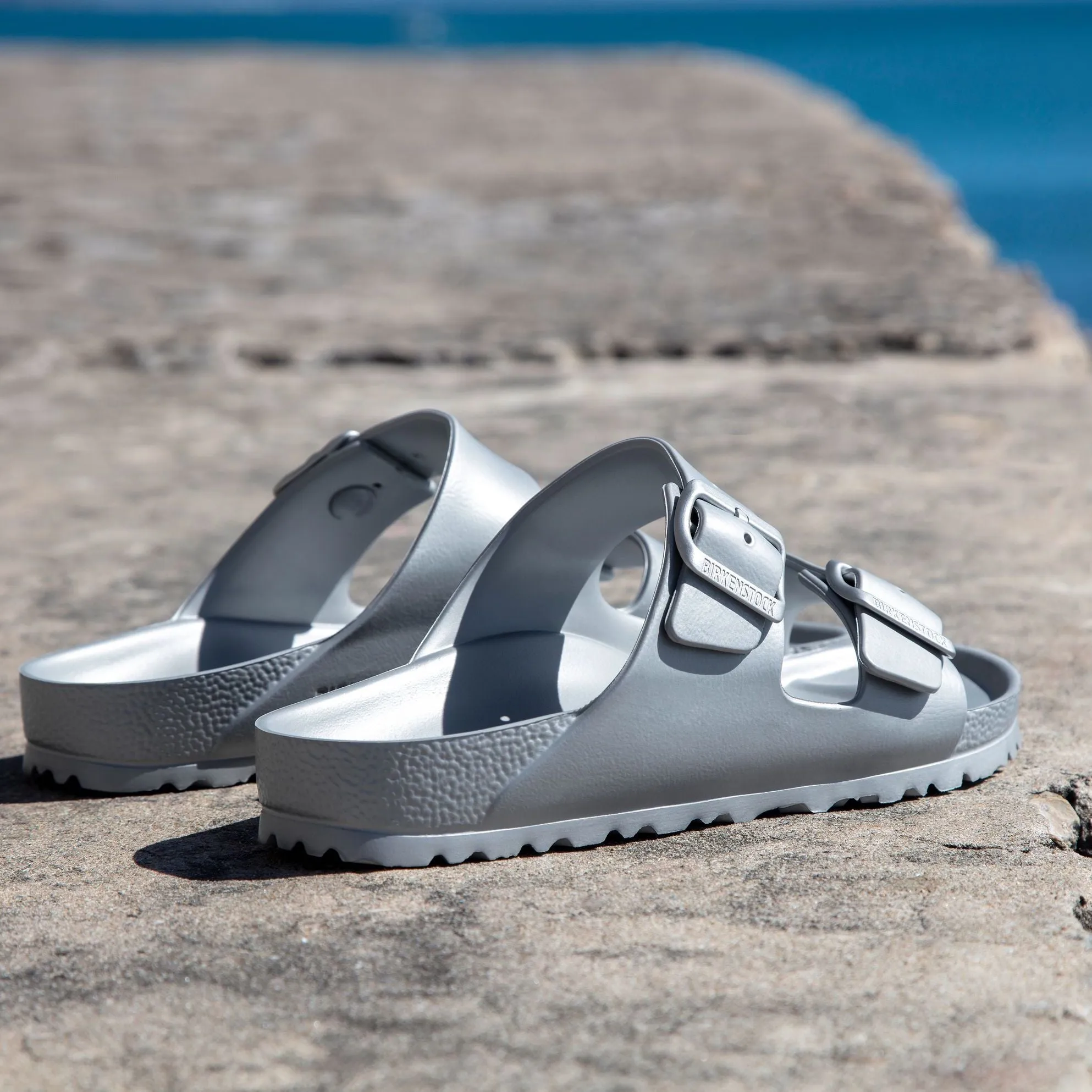 Birkenstock Arizona EVA metallic silver