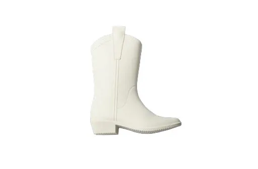 Bone White Adult All Weather Rubber Cowboy Boots