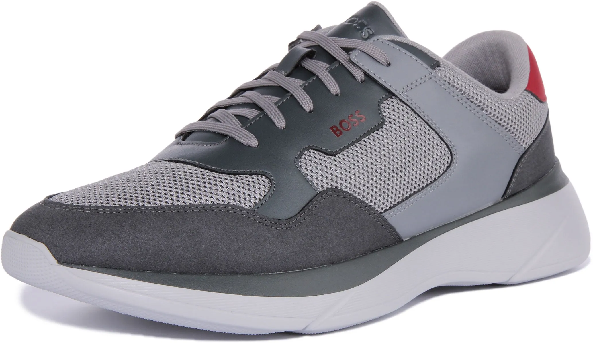 Boss Dean Runner Memx In Dark Grey For Men