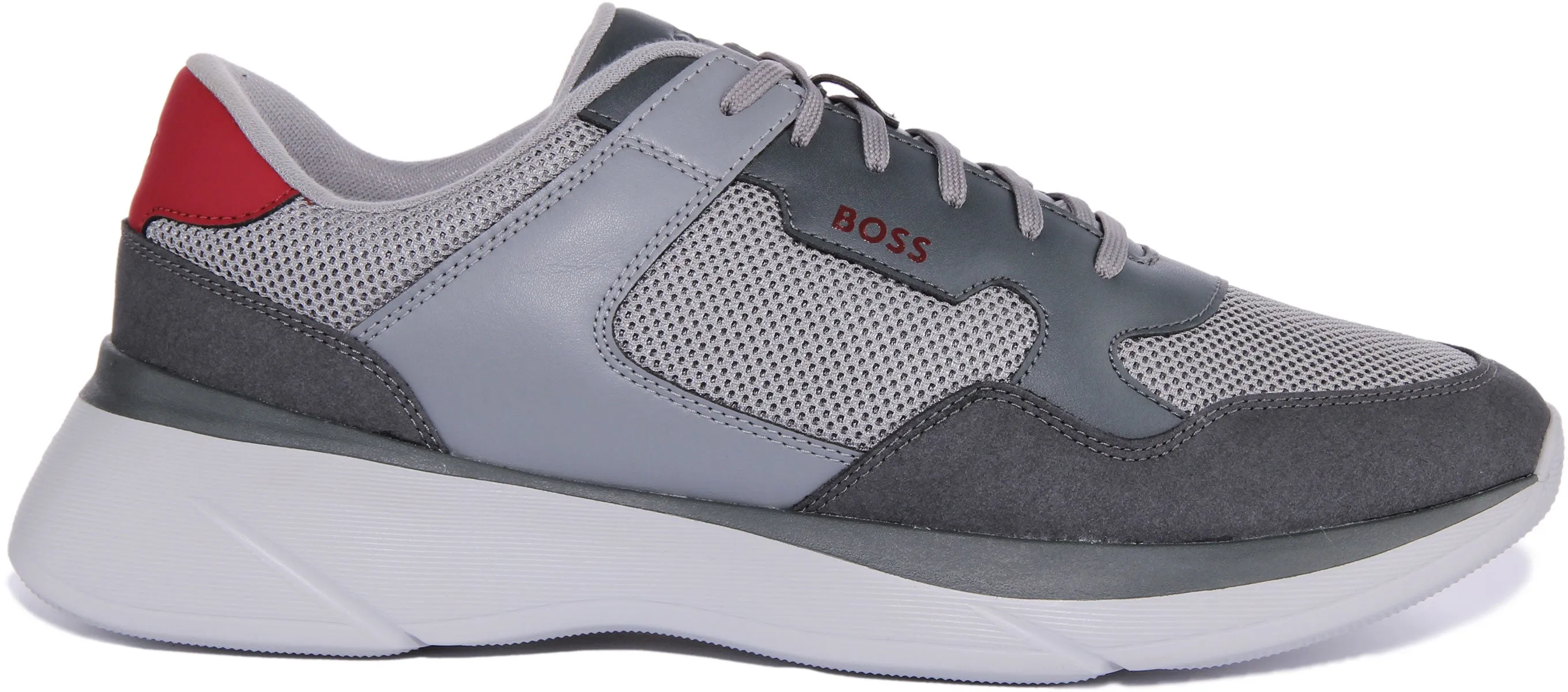 Boss Dean Runner Memx In Dark Grey For Men