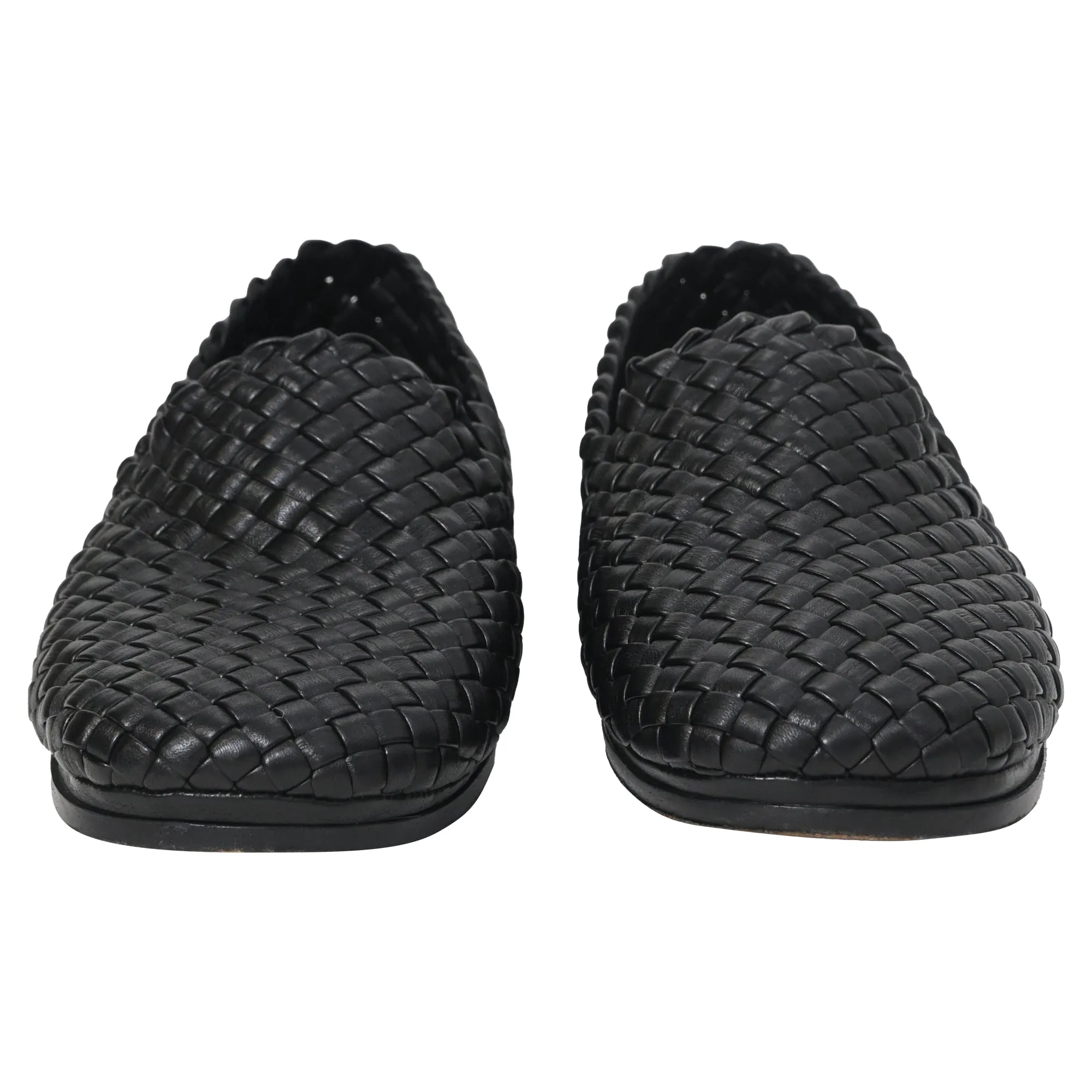 Bottega Veneta Intrecciato Weave loafers in Black Leather