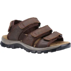 Brize Leather Walking Sandals Brown