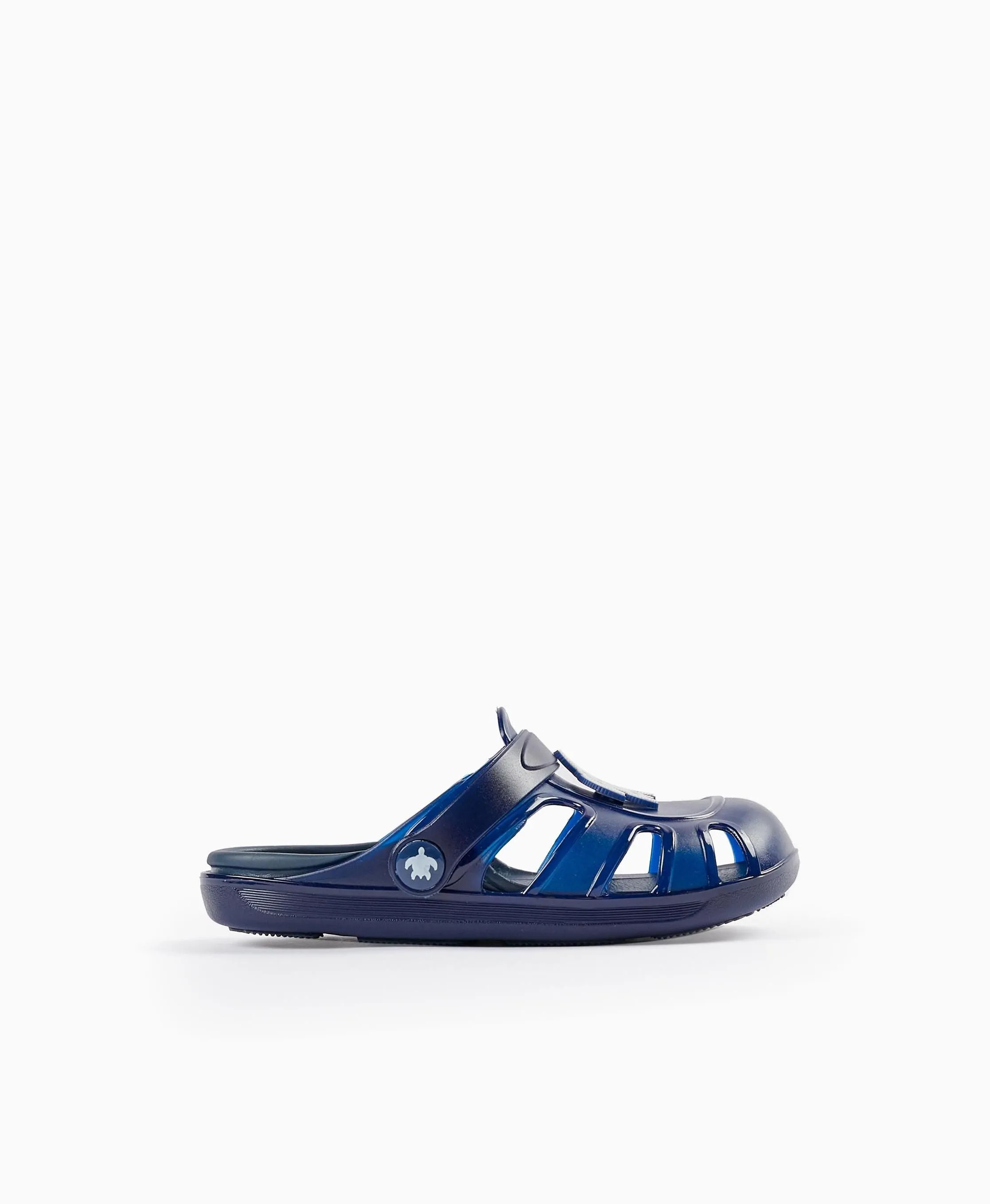 Clogs Sandals for Boys 'Turtle- Delicious', Dark Blue