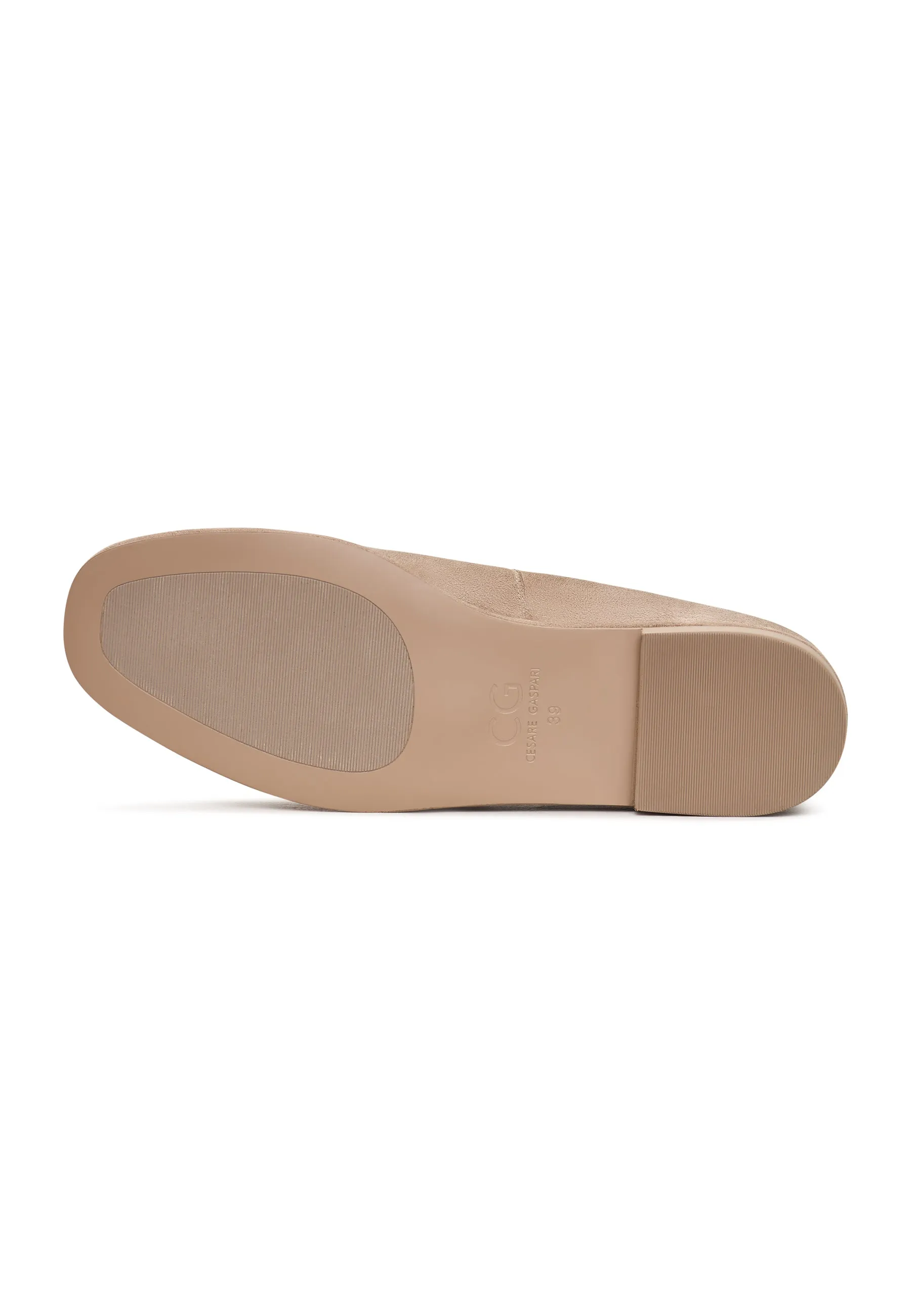 Comfort Suede Platform Loafers Clau - Beige