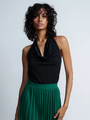 Cowl Neck Knit Halter Top