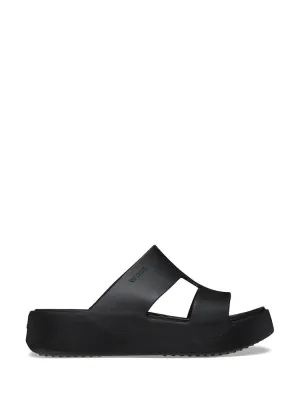 CROCS WOMENS GETAWAY PLATFORM H-STRAP - BLACK