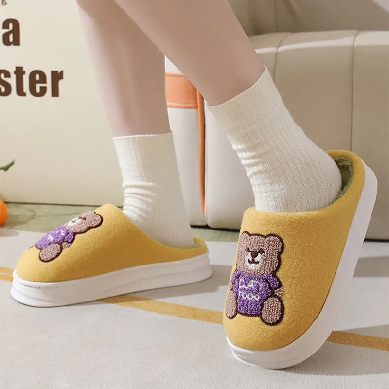 Cute Teddy bear Slippers | Warm Indoor Slippers