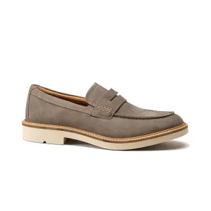 ECCO METROPOLE LONDON PENNY LOAFER DARK CLAY NUBUCK - MENS