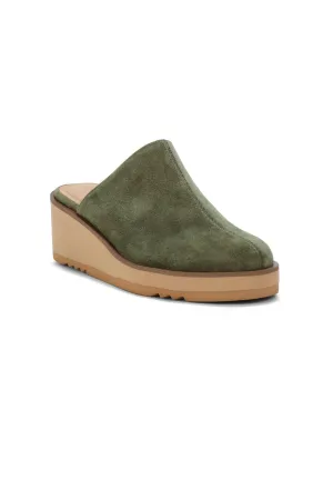 Edmond Wedge Mules - Avocado