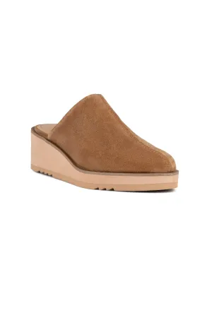 Edmond Wedge Mules - Cognac