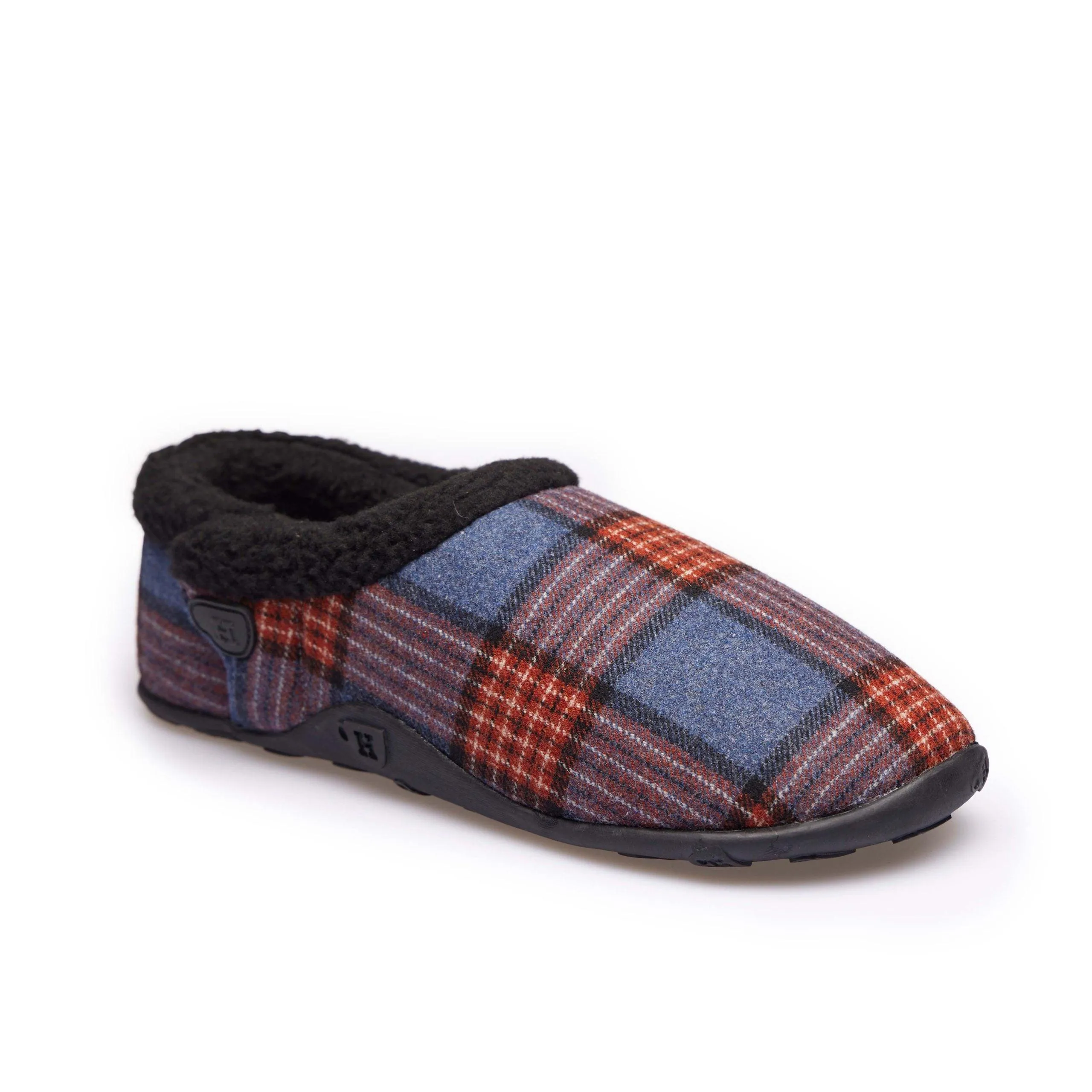 Edward - Blue Multi Check Men's Slippers