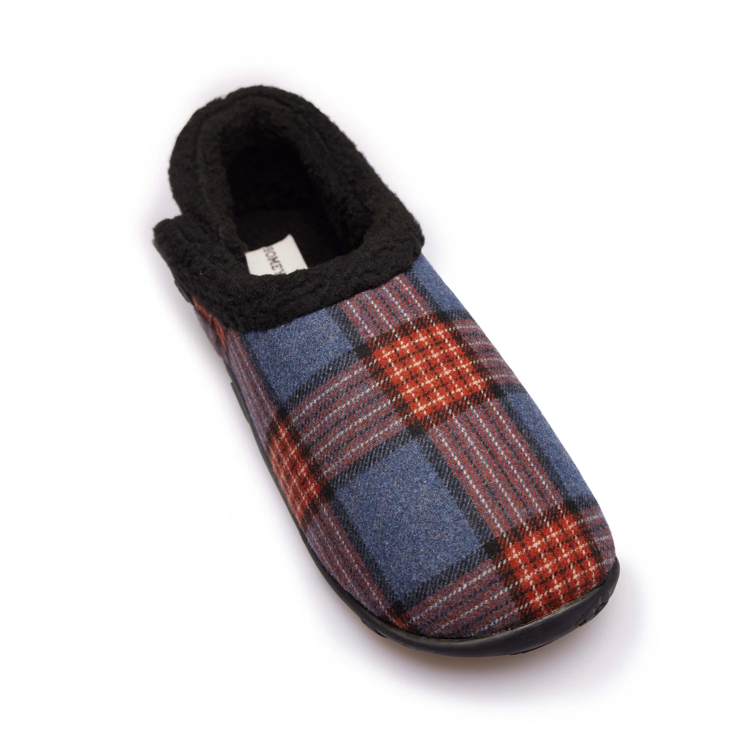 Edward - Blue Multi Check Men's Slippers