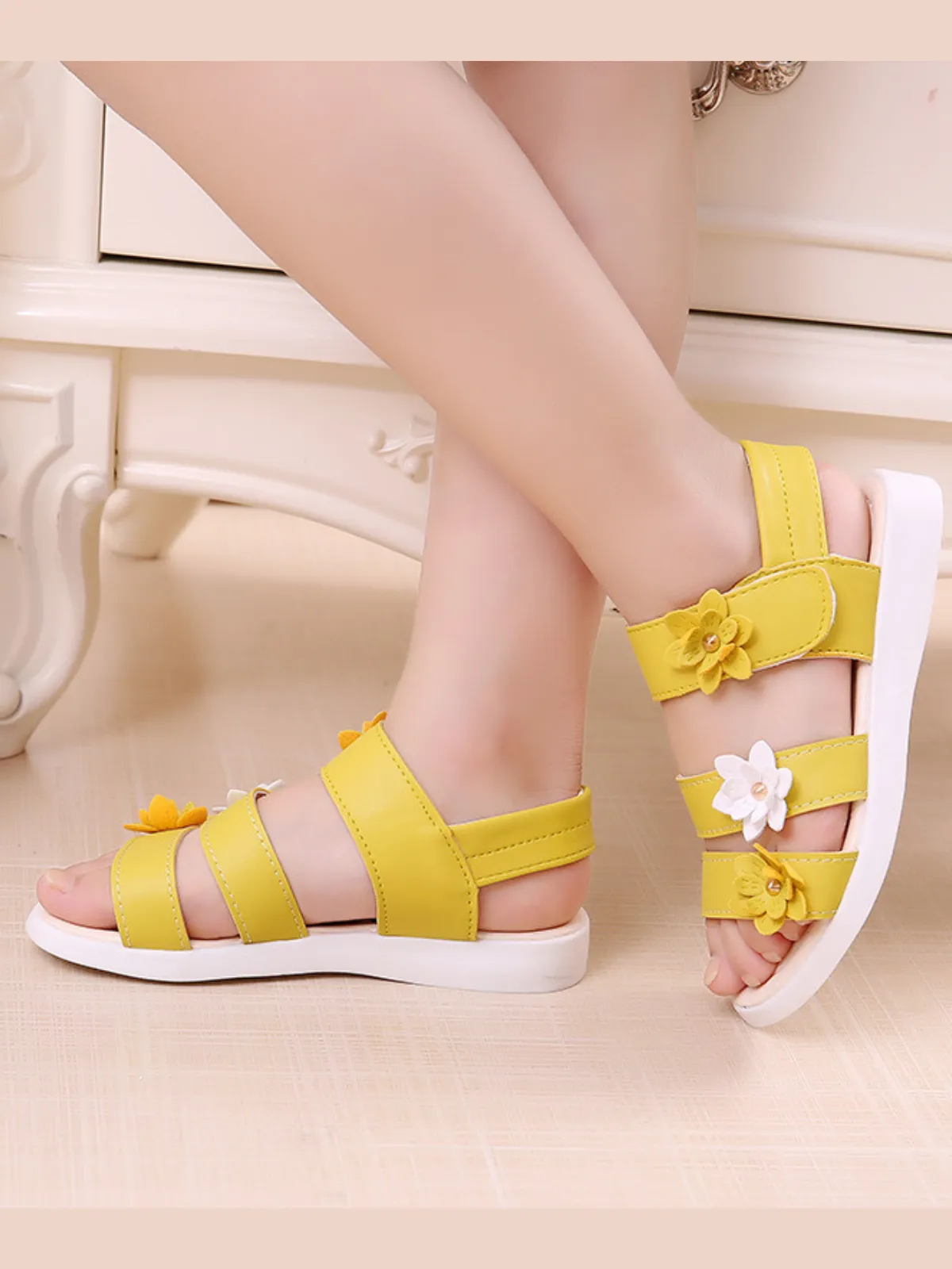 Flower Power Sandals By Liv and Mia