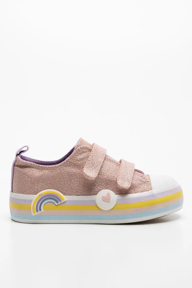 Glitter Rainbow Sneaker Pink