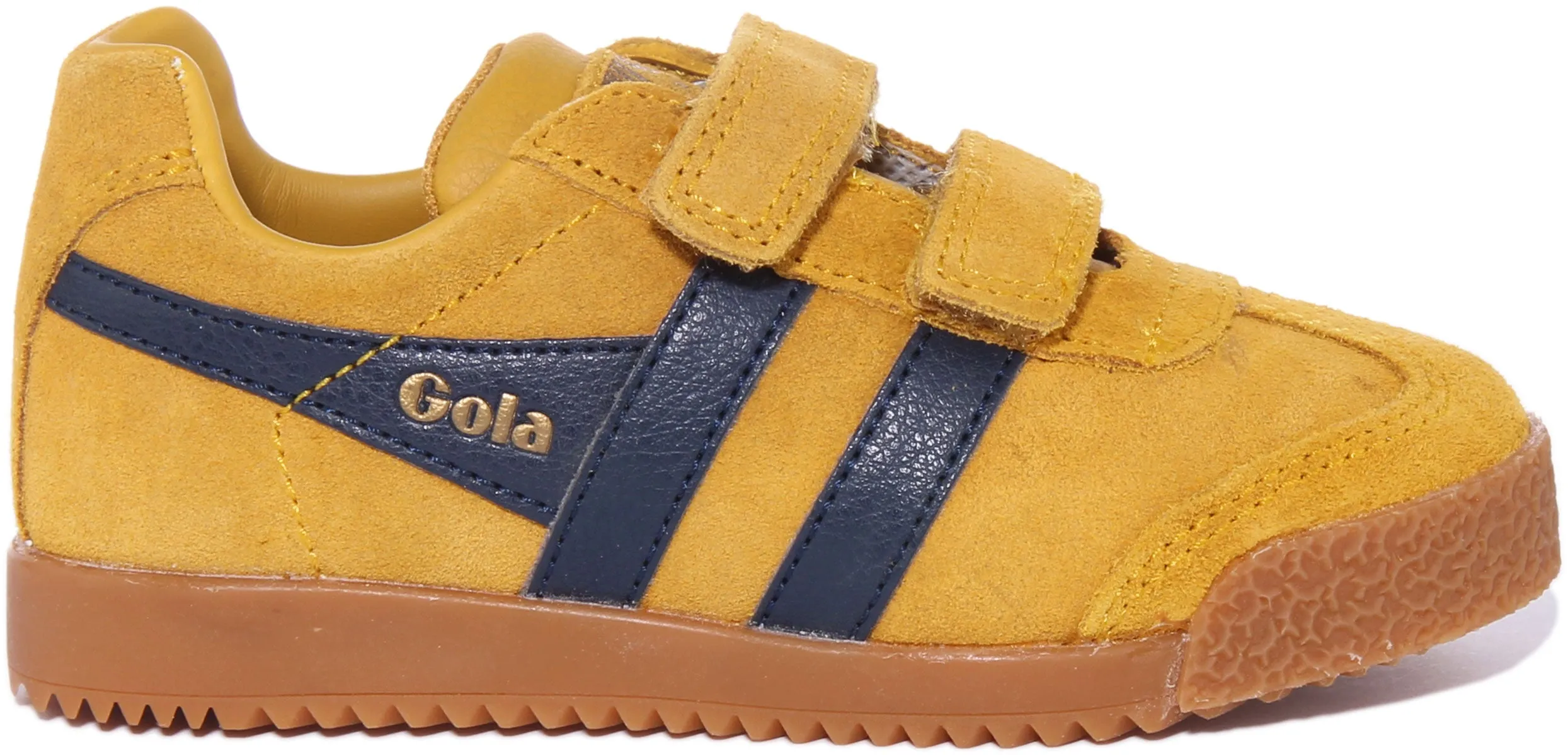 Gola Classics Harrier Velcro In Yellow For Kids