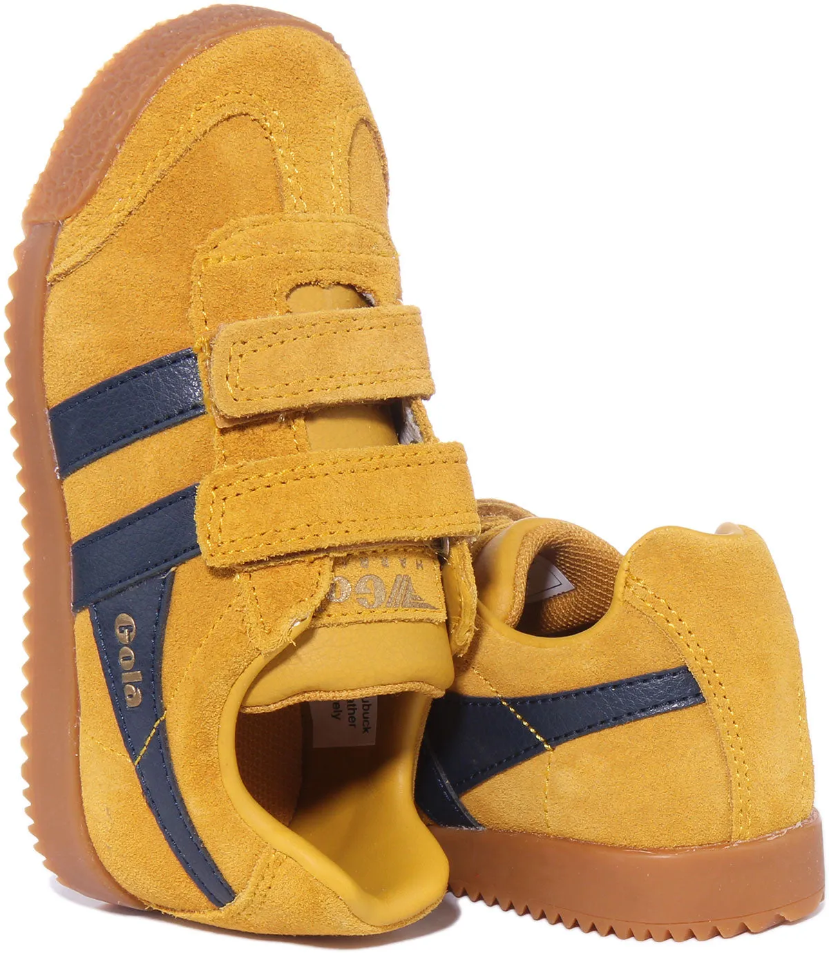 Gola Classics Harrier Velcro In Yellow For Kids