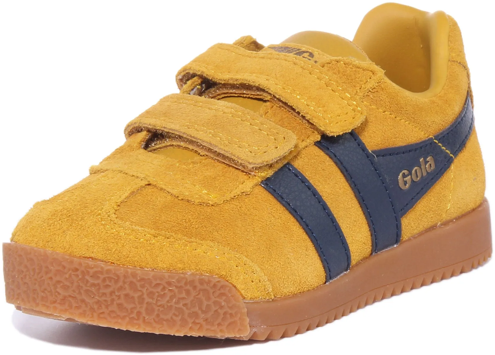 Gola Classics Harrier Velcro In Yellow For Kids