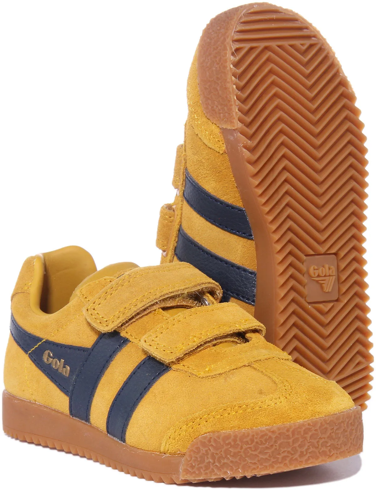 Gola Classics Harrier Velcro In Yellow For Kids