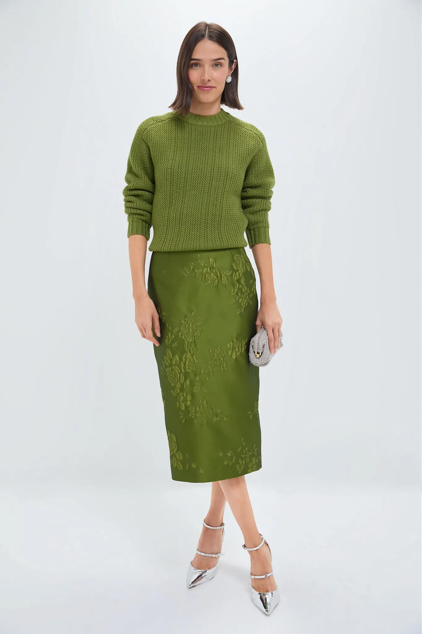 Green Combey Extrafine Merino Jumper