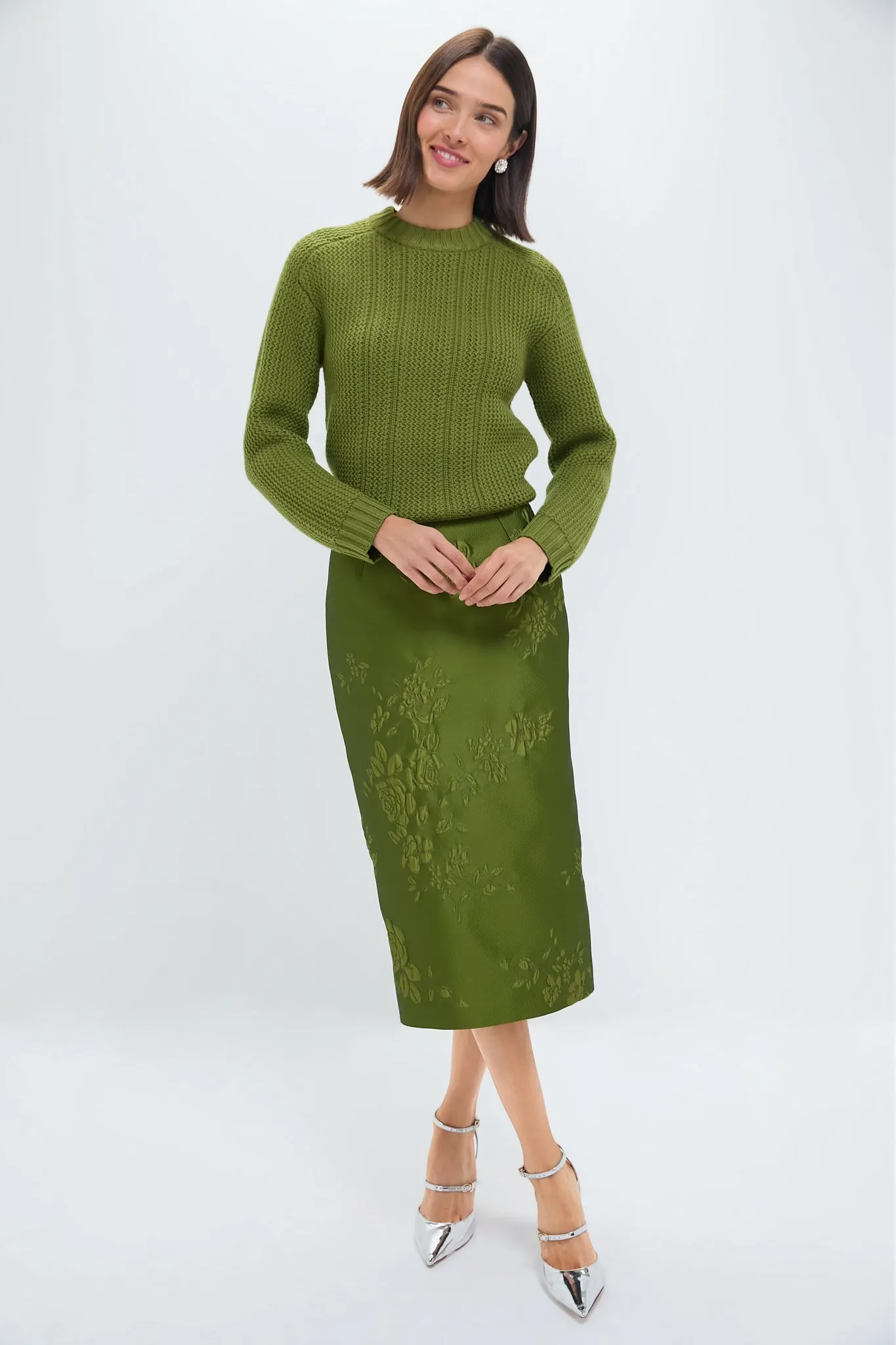 Green Combey Extrafine Merino Jumper