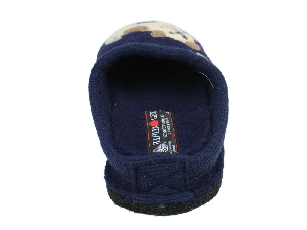 Haflinger Slippers Flair Fido Navy