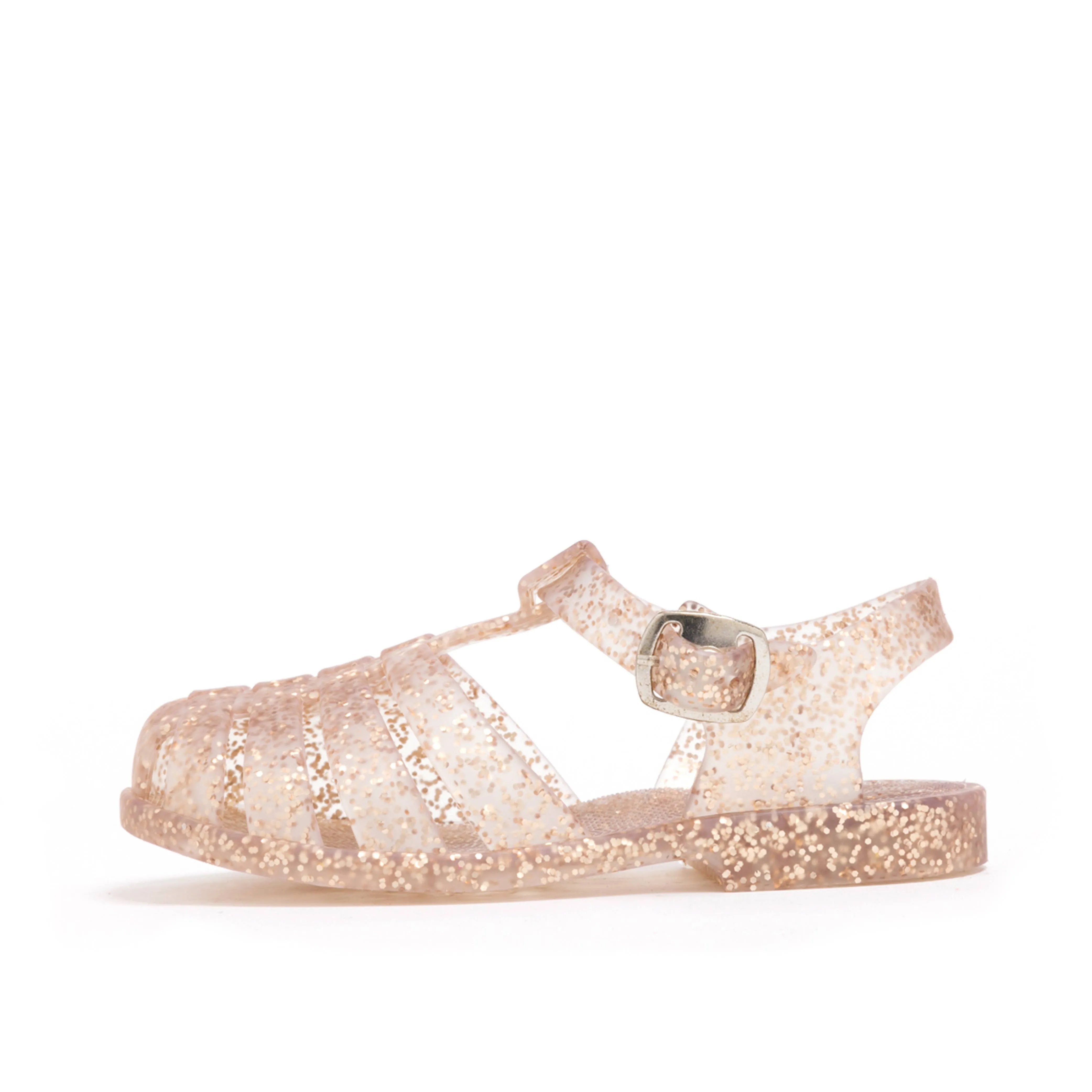 JELLY SANDAL | ROSE GOLD GLITTER