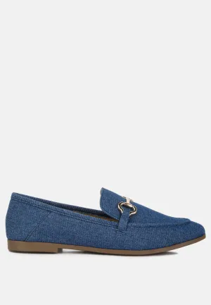 Jiro Horsebit Detail Flat Loafers