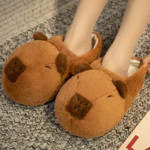 Kawaii Capybara Plush Slippers | Capybara Slippers