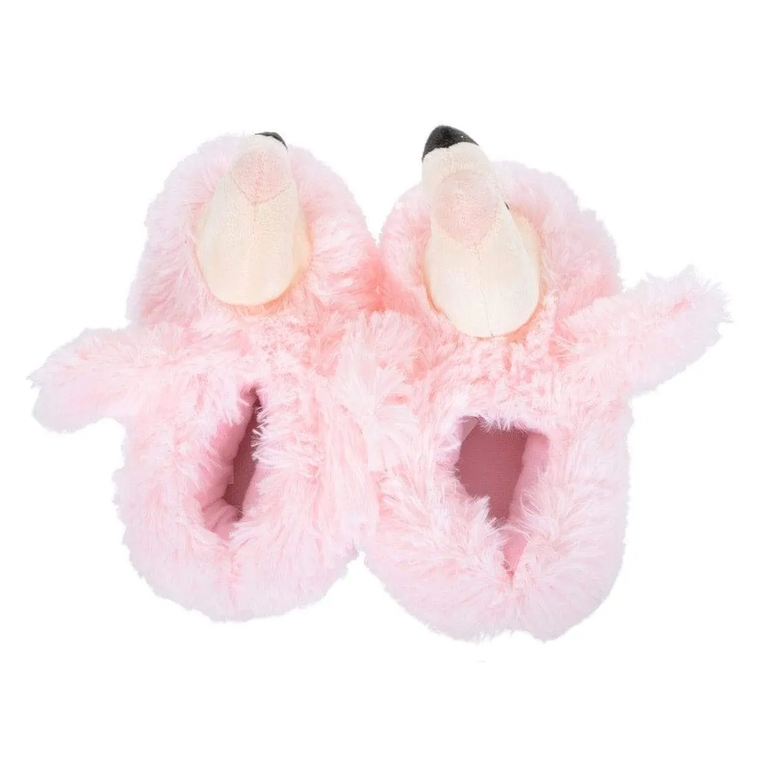 Kids Flamingo Slippers Pink Fleece Non Slip One Size