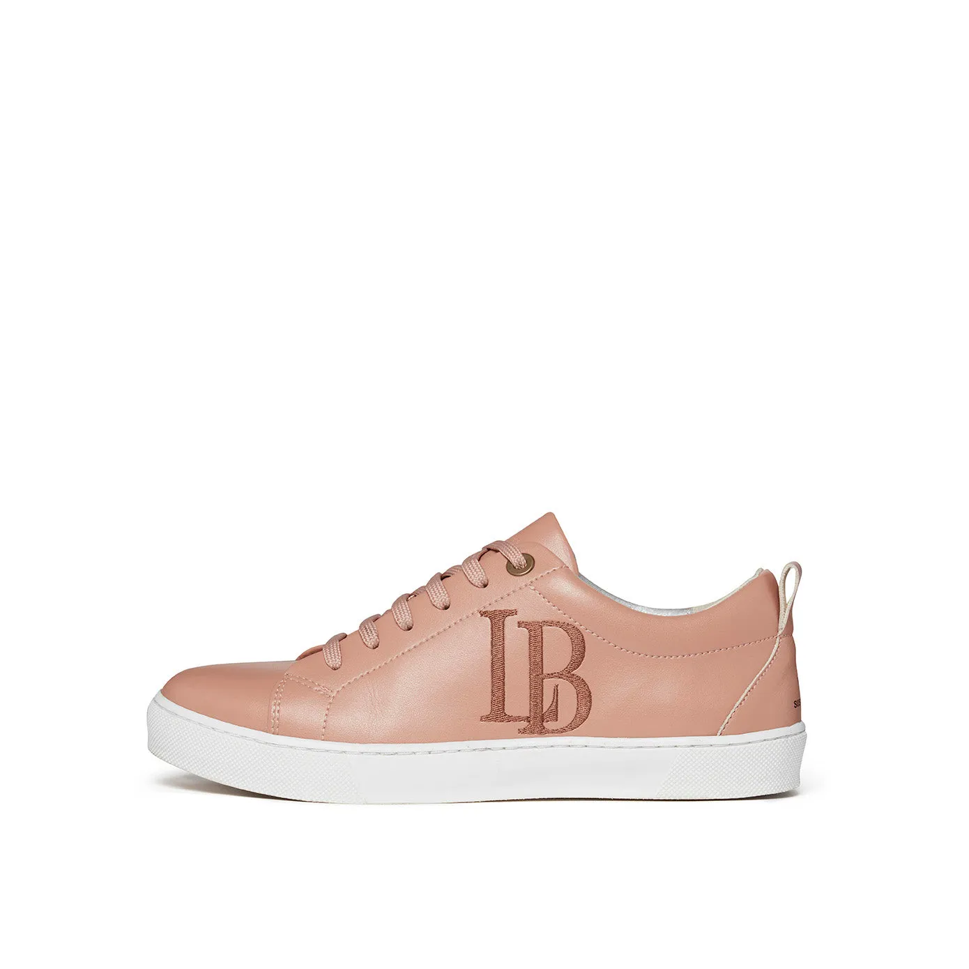 LB Nude Apple Leather Sneakers for Women