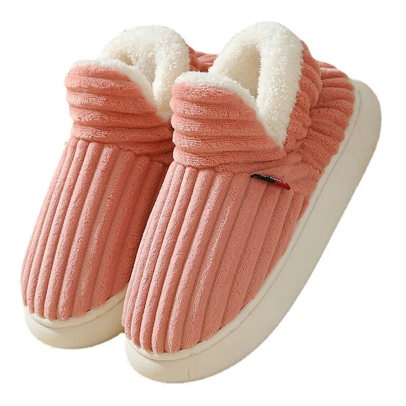 Man Cave X Luxe LSS Christmas Winter Cotton Warm Indoor Outdoor Plush Shoes Fleece Snow Slippers