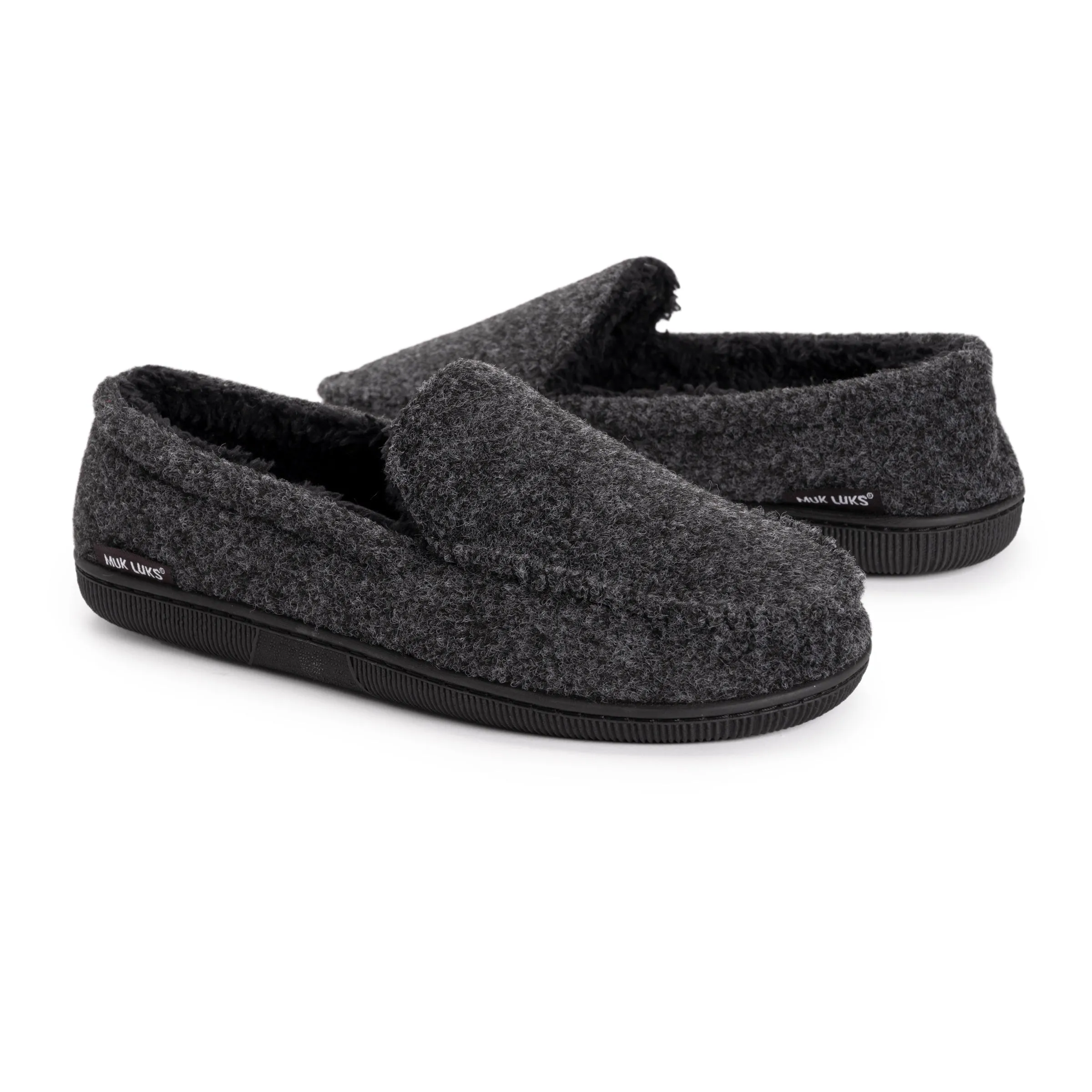 Men's Faux Wool Moccasin Slippers