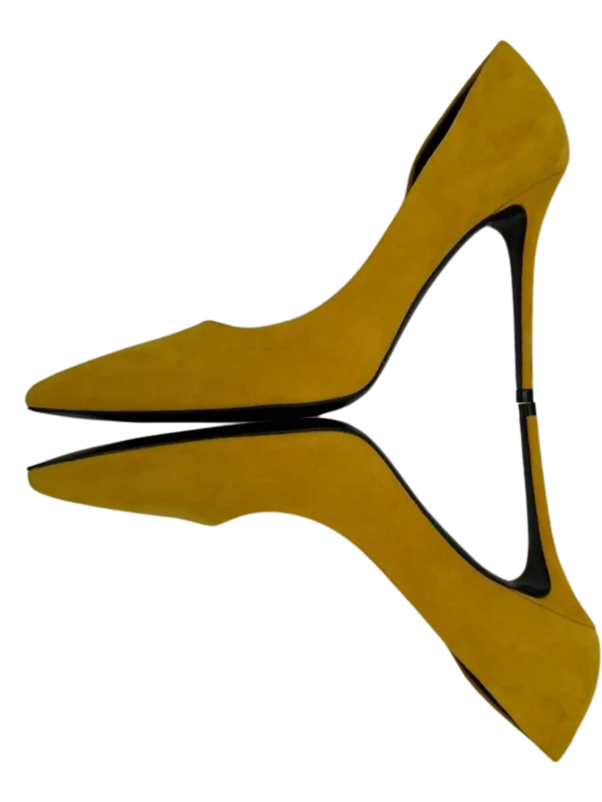 *NEW* Celine Yellow Suede D'Orsay Pumps