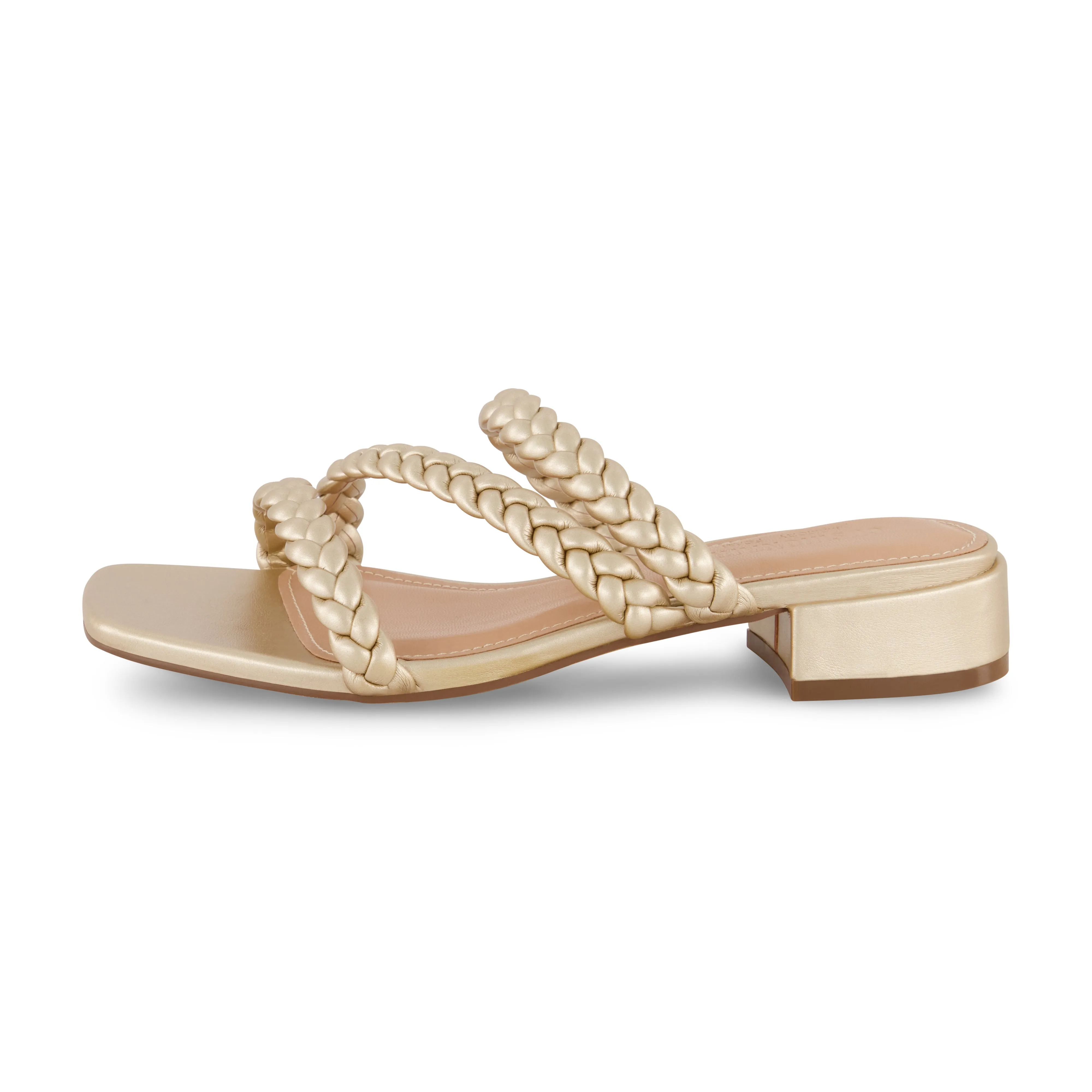 Newton Braided Block Heel Sandal