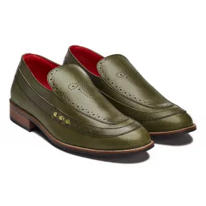 Nizam Loafers Men – Olive