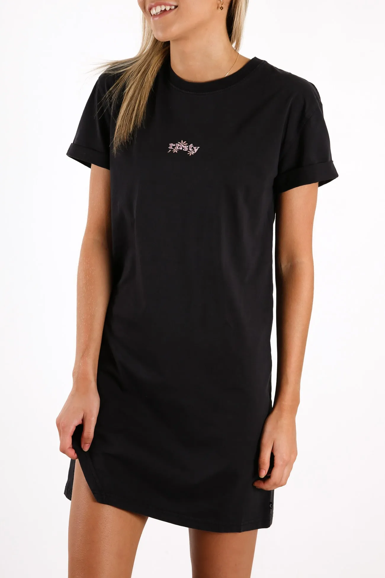 Odyssey Tee Dress Black