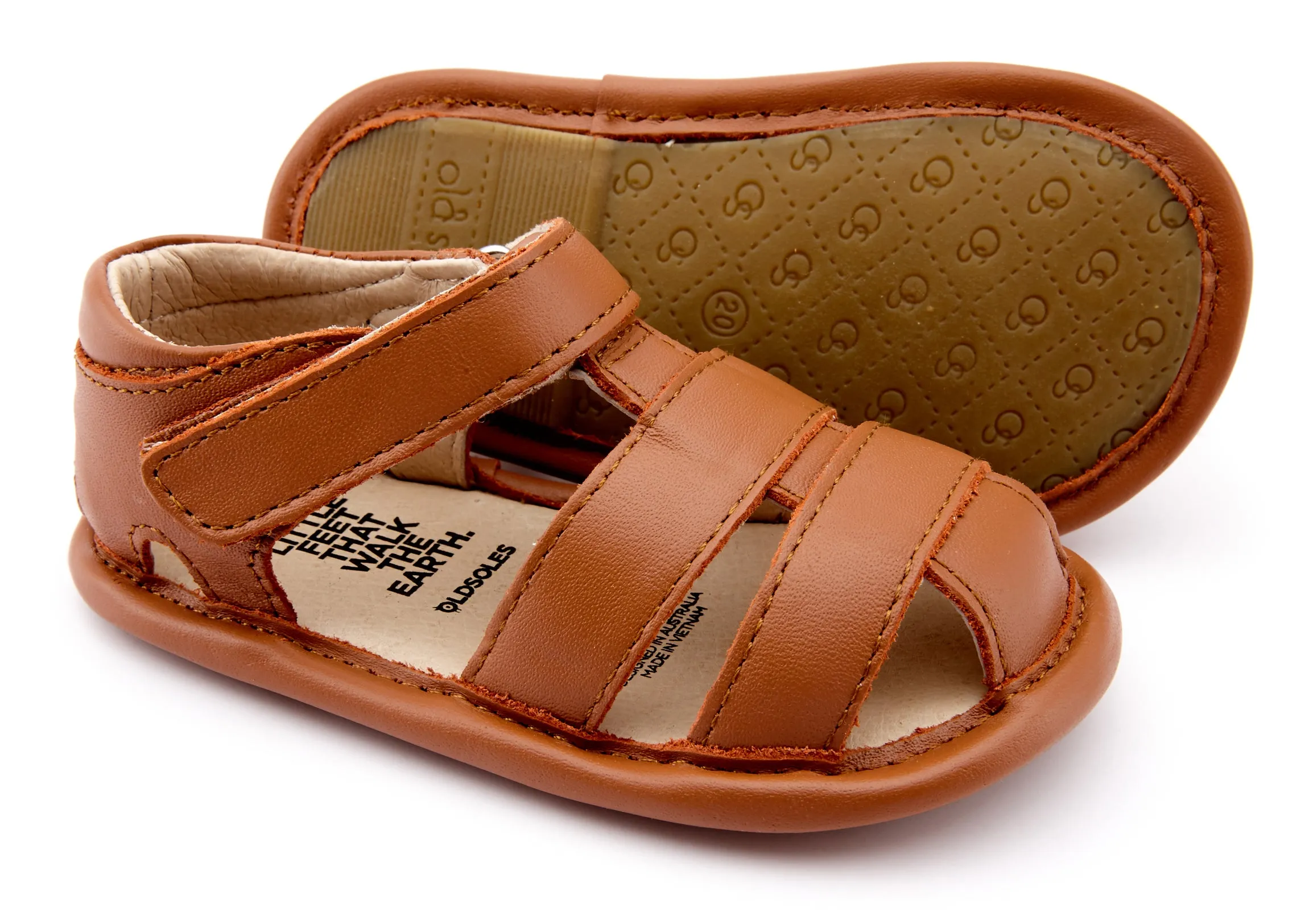 Old Soles Boy's and Girl's 118 Sandy Sandal Sandals - Tan